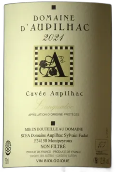 aperçu du vin Languedoc les Cocalières Domaine d’Aupilhac