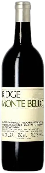 photo du vin Ridge Vineyards Monte Bello