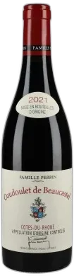 vue du vin Famille Perrin Aoc Côtes-du-Rhône "Coudoulet de Beaucastel"