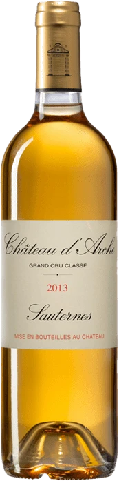 photo Château d'Arche, 2013 A.O.P Sauternes, Vin Blanc Moelleux