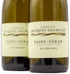 image du vin Bourgogne Saint Veran 2023 les Cras Blanc Domaine Saumaize Jacques