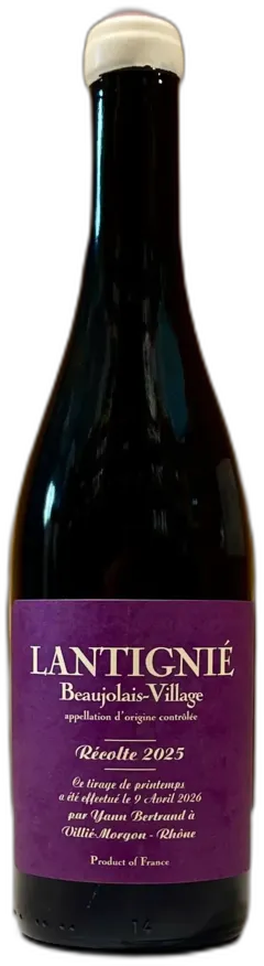 photo du vin Yann Bertrand, Beaujolais Villages Lantignie