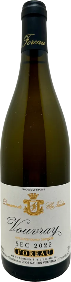 capture du vin Vouvray Sec 2018 Clos Naudin