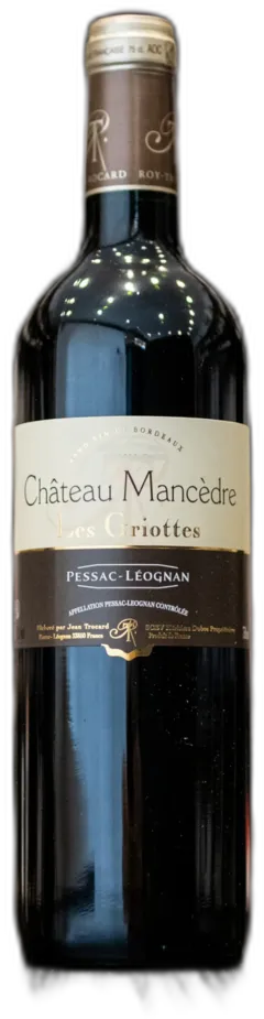 photos du vin Château Mancèdre "les Griottes" Pessac-Leognan Rouge Pessac-Léognan
