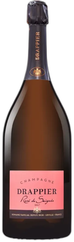 vue du vin Champagne Drappier Rosé de Saignée Rosé Drappier
