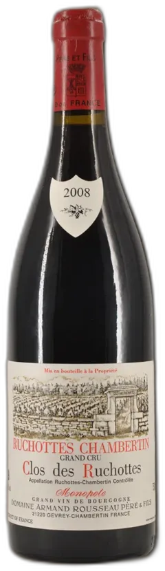 vue du vin Ruchottes Chambertin Grand Cru Domaine Armand Rousseau
