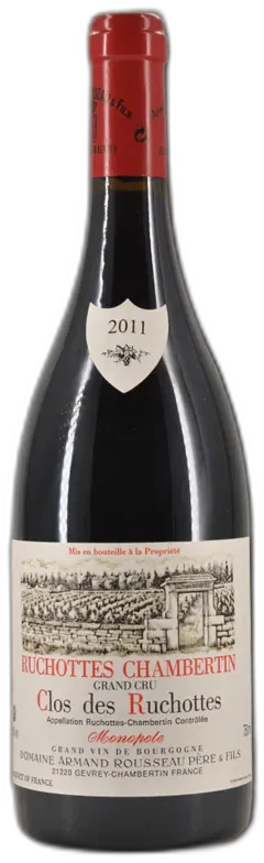 vue du vin Ruchottes Chambertin Grand Cru Domaine Armand Rousseau