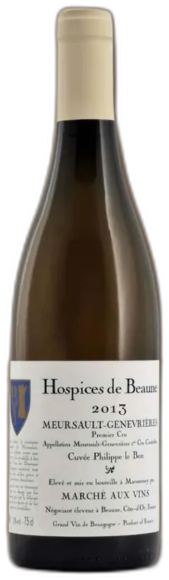 vue du vin Meursault Premier Cru Genevrières Cuvée Baudot