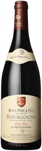 image du vin Bourgogne Pinot Noir Moutonnière Domaine Roux Père et Fils