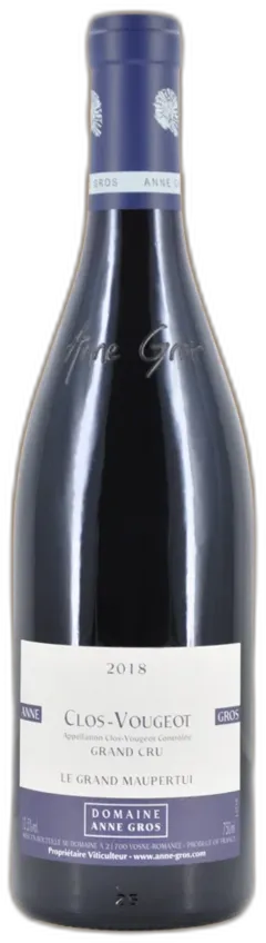 vue du vin Clos de Vougeot Grand Cru le Grand Maupertui Anne Gros