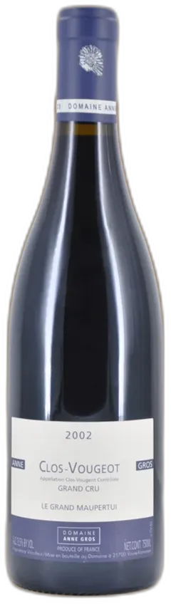 vue du vin Clos de Vougeot Grand Cru le Grand Maupertui Anne Gros