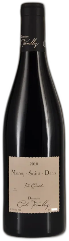 image du vin Cecile Tremblay Morey Saint Dens en Tres Grands Girard 2018