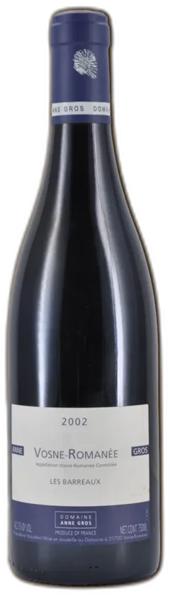 vue du vin les Barreaux Domaine Anne Gros, Vosne-Romanée