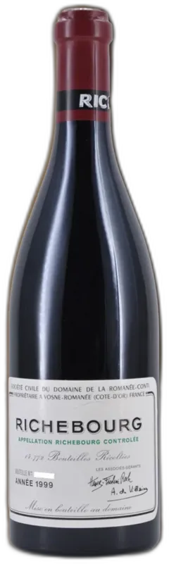 photo du vin Richebourg Grand Cru 1999
