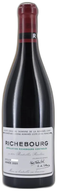 photo du vin Richebourg Grand Cru 2001
