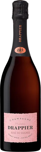 vue du vin Champagne Drappier Rosé de Saignée Rosé Drappier