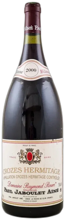 capture du vin Paul Jaboulet Crozes Hermitage "Domaine Raymond Roure" 2000 Magnum
