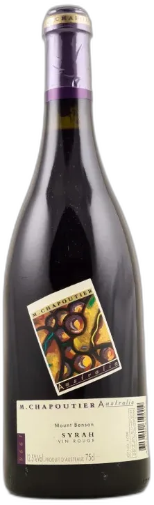 photo du vin Chapoutier Australia Mount Benson Syrah 1998