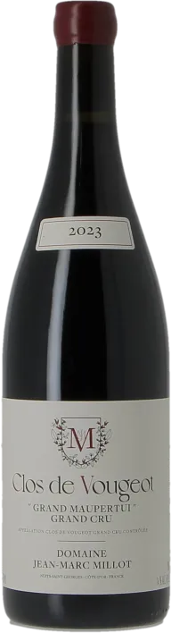 photo du vin Clos de Vougeot Grand Cru Grand Maupertui Jean-Marc Millot