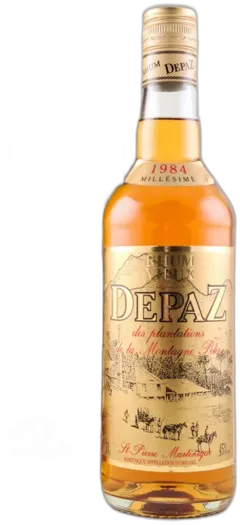 vue du vin Depaz Vieux Rhum "Plantations de la Montagne Pelée"