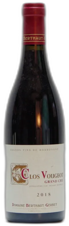 photo du vin Domaine Berthaut Gerbet Clos Vougeot