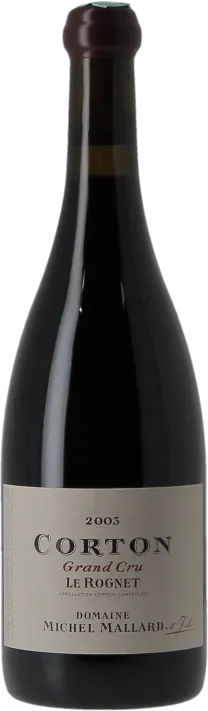 image du vin Michel Mallard Corton Rognet 2010