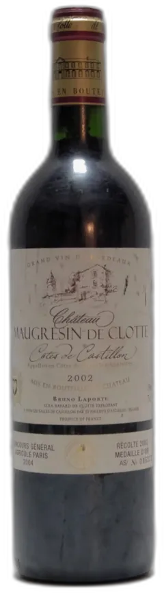 photo du vin Maugresin de Clotte