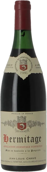photo du vin Jean Louis Chave Hermitage