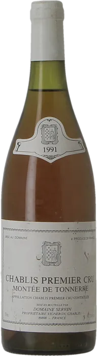 photo du vin Domaine Servin Chablis Premier Cru Montee de Tonnerre