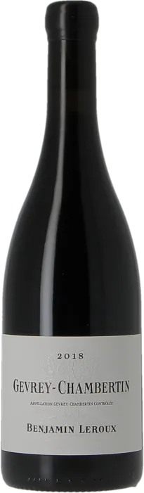 photo du vin Benjamin Leroux Gevrey Chambertin 2018