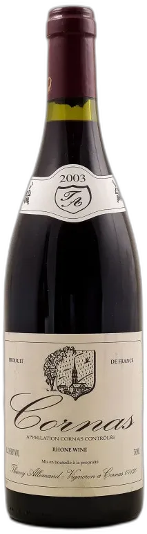 photo du vin Thierry Allemand Cornas