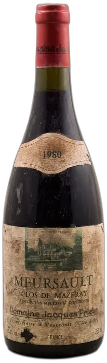photo du vin Jacques Prieur Meursault Rouge "Clos de Mazeray"