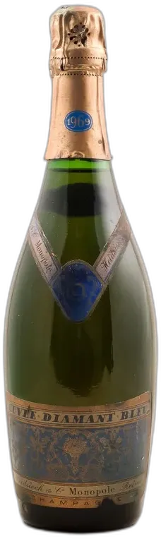 vue du vin Heidsieck & Monopole Champagne "Diamant Bleu"