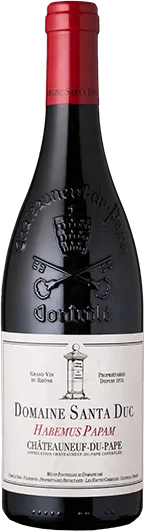 vue du vin Châteauneuf-du-Pape Habemus Papam Domaine Santa Duc