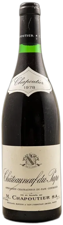 image du vin Chapoutier Châteauneuf du Pape 1978