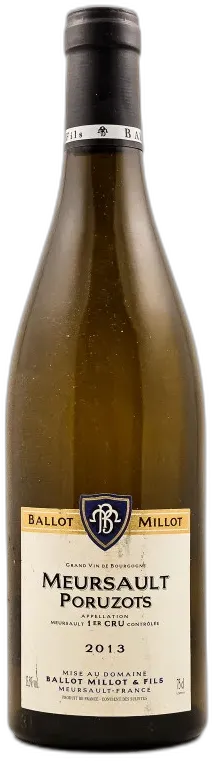 vue du vin Ballot-Millot Meursault 1er Cru "Genevrières"