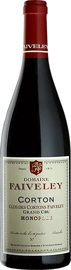 photo du vin Domaine Faiveley Corton Clos des Cortons Grand Cru Monopole Rouge