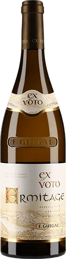 vue du vin Ermitage Aoc Blanc ex Voto E. Guigal