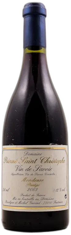 photo du vin Vin de Savoie Mondeuse Tradition Prieuré Saint Christophe