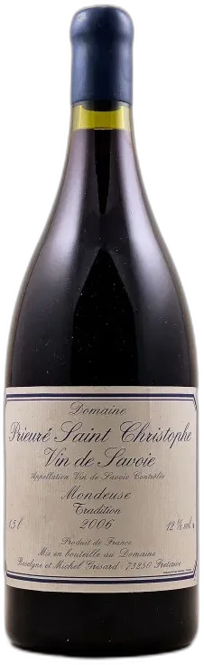photo du vin Vin de Savoie Mondeuse Tradition Prieuré Saint Christophe
