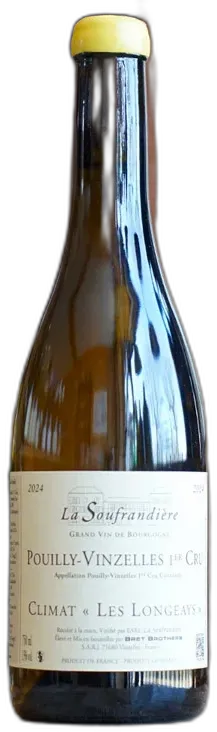 vue du vin Pouilly-Vinzelles 1er Cru les Quarts Blanc Domaine de la Soufrandière