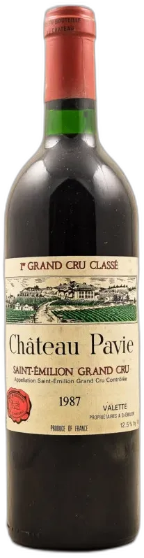 vue du vin Chateau Pavie