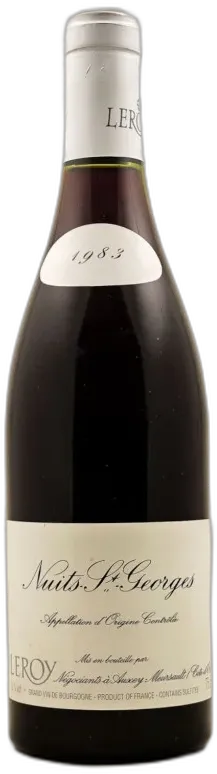 vue du vin Leroy Nuits Saint Georges