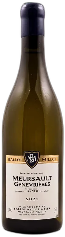 vue du vin Ballot-Millot Meursault 1er Cru "Genevrières"