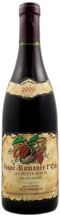 vue du vin Hudelot Noellat Vosne Romanée 1er Cru "les Beaumonts"