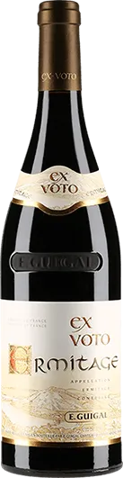 vue du vin Ermitage Aoc Blanc ex Voto E. Guigal