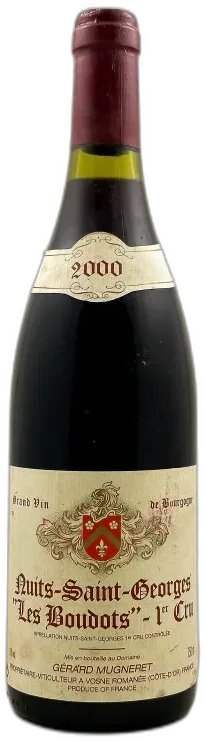 capture du vin Gérard Mugneret Nuits st Georges 1er Cru "les Boudots"