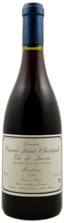 photo du vin Vin de Savoie Mondeuse Tradition Prieuré Saint Christophe