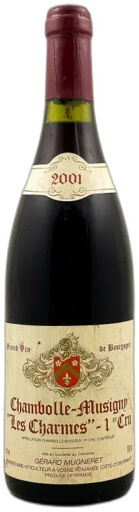 image du vin Gérard Mugneret Chambolle Musigny 1er Cru "les Charmes"