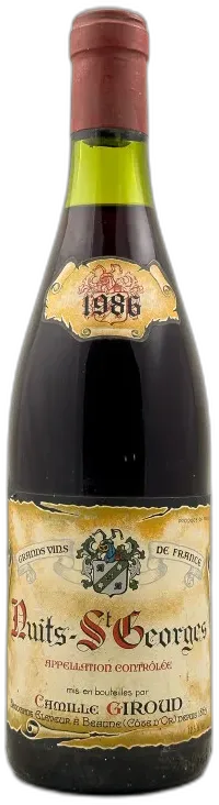 image du vin Camille Giroud Nuits Saint Georges 1986